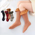 Baby Leg Warmers Children's Knee High Cotton Socks With Lace Stuff Ruffle For Baby Girls