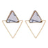 Modern Korean Statement Elegant Black Acrylic Drop Earrings for Women New Fashion Jewelry Luxury Vintage Epic Geometric Gold Asymmetric Earringa