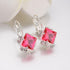 Modern Crystal Square Luxury Earrings For Women Epic Red, Blue, New Fashion Accessories Greata For Party Elegant Jewelry