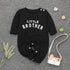 Newborn Infant Baby Girls Boy Top Romper Jumpsuit Bodysuit Comfy Outfits With Text Little Brother For Boys