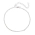 Luxury Stainless Steal Simple Silver Color Bead Chain Anklet Brecelet Bohemian adjustable Foot Jewelry Style