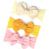 Summer Cute Floral Bows Baby Girl Headbands Elastic Bowknot Newborn Hair Band Turban Set Hair Accessories Bow Set For Kids