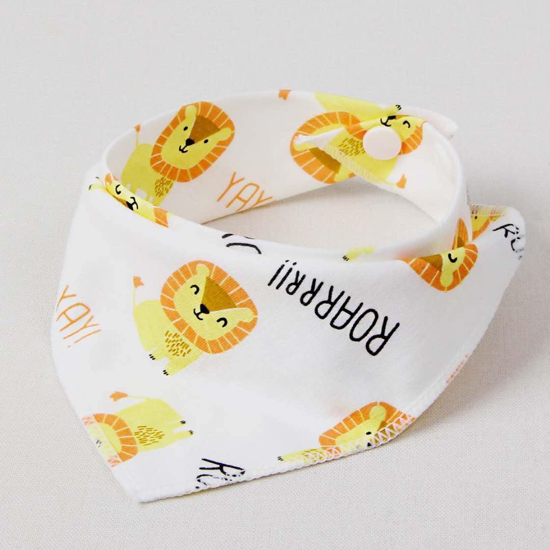 Baby Bibs Waterproof Triangle Cotton Cartoon Child Bibs Dribble Bibs Newborn Slabber Absorbent Cloth For Kids