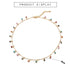 Vintage Reto Tribal Women Gold Shiny Colorful Necklace for Women With Charming Colorful Stone Chain