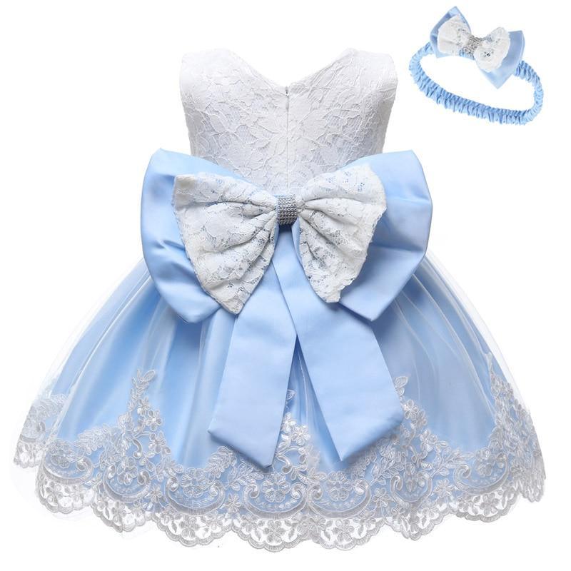 Luxury Modern Baby Girl Christmas Dress Newborn Baby Girls Bow Dresses For Baby 1st Year Birthday Party