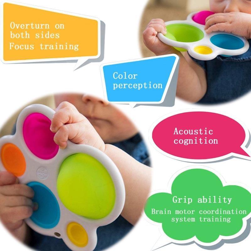 Baby Board Exercise Toys Rattle Puzzle Toys Colorful Intelligence Development Board Early Educational Board Toys For Baby Kids (Colorful)