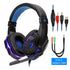 Professional Led Light Gaming Headphones for Computer Adjustable Bass Stereo PC Gamer Over Ear Wired Headset With Mic