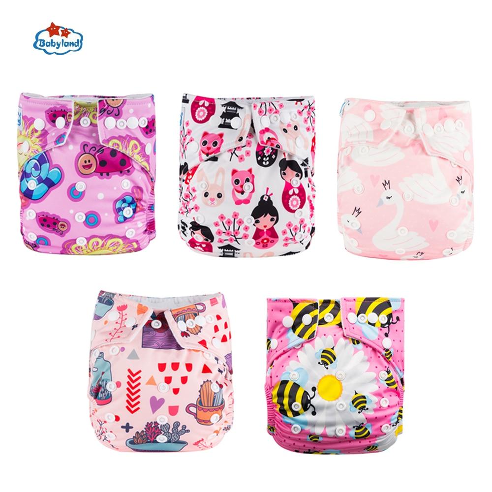 Modern Luxury Printed Baby Nappy 5pcs/Lot Washable Diapers Good Quality Pocket Diaper For Kids