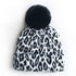 Matching Family Outfits Leopard Children Hats Mother Kids Hats Winter Kids Caps For Mother & Daughter in Elegan Leopard Design