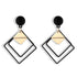 New Big Circle Round Hoop Earrings for Women's Fashion Statement Golden Punk Charm Earrings Party Jewelry