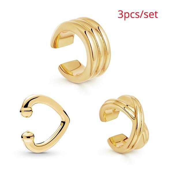 Trendy Luxury Pearl Clip on Earrings Epic Earcuffs For Women Elegant Gold Color C Shaped Stackable Ear Cuff Wedding Jewlery