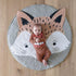 Creative Elephant Design Baby Play Mat  Round Carpet Cotton Animal Play Mat Newborn Infant Crawling Carpet For Baby Kids