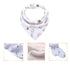 8PCS/SET Pack Baby Bandana Organic Absorbent Soft Cotton Drool Bibsfor Teething And Feeding Bib For Baby and Kids Feeding