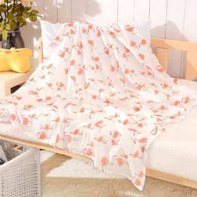 Muslin 100% Cotton Baby Swaddles Soft Newborn Blankets Bath Gauze Infant Wrap Sleep sack Stroller .