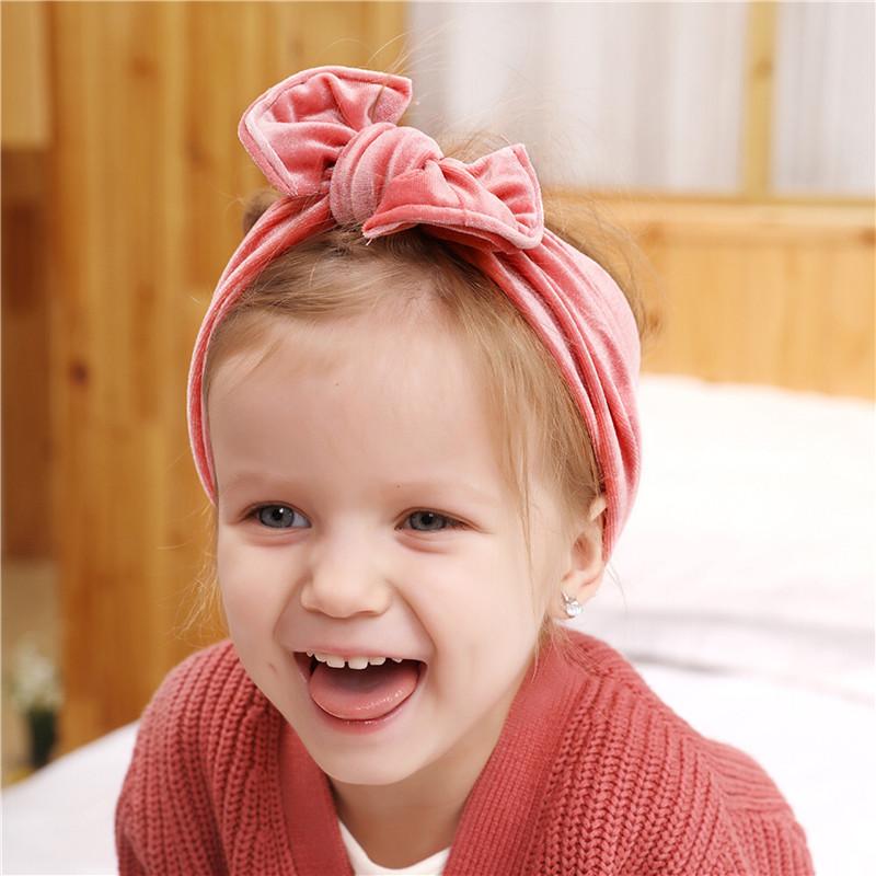 Gold Luxury Hairbands Newborn Baby Turban Infant Toddler Elastic Hair Bands Baby Girl Hair Accessories For Kids