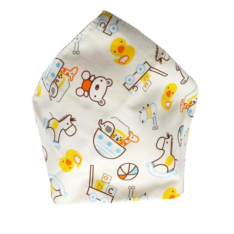 Baby Bibs Triangle Cotton Cartoon Child Bandana Dribble Bibs Newborn Slabber Absorbent Cloth For Baby and Kids