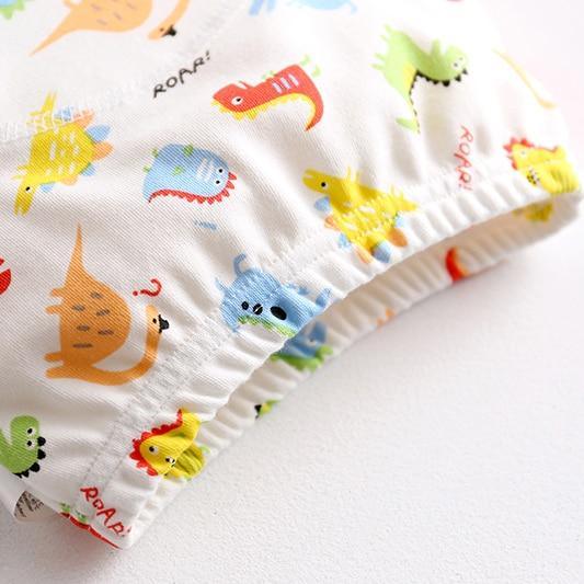 8-layer Pants Baby Diapers Reusable Training Pants Washable Cloth Diapers Waterproof Pants Nappies  With Leak-proof Side