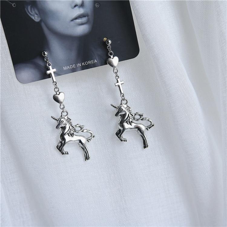 Luxury Punk Sliver Drop Earrings With Creativity Jewelry Accessories For Women In Simple Fashion Design