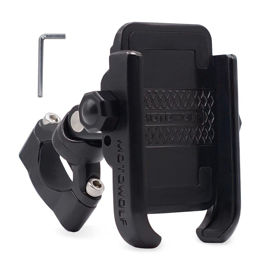 360 Degree Universal Bike Aluminum Alloy Motorcycle Motorbike Handlebar Phone Holder Stand Mount