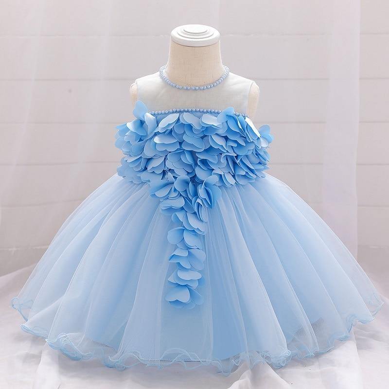 Luxury Modern Designer Toddler Baby Girl Infant Princess Lace Tutu Dress Baby Girl Wedding Dress Kids Party Dress