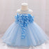 Luxury Modern Designer Toddler Baby Girl Infant Princess Lace Tutu Dress Baby Girl Wedding Dress Kids Party Dress