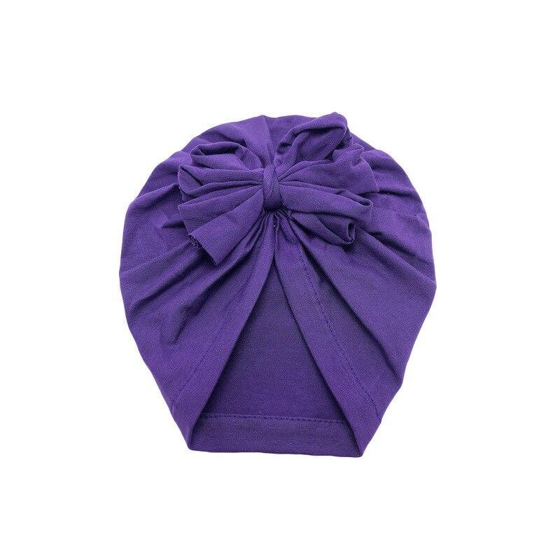 Luxury Modern Baby Headband Hat Bowknot Print Cotton Stretchy Turban Headband Infant Head Wrap Beanie Hat  For Babies and Kids