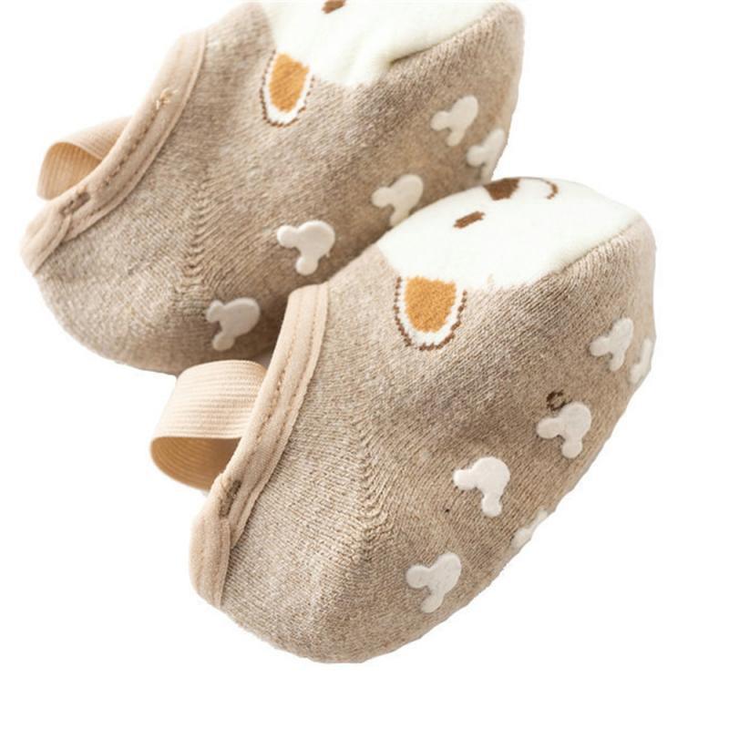 Luxury Modern Baby Socks Infant Walk Socks Toddler Floor Non-slip Cute Cotton Shoes 6 Colors Polyester Socks For Kids