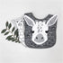 Luxury Cartoon Animal Cotton Printing Snap Button Bib Waterproof Saliva Towel Infant Cloths Feeding Apron For Kids