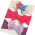 Summer Cute Floral Bows Baby Girl Headbands Elastic Bowknot Newborn Hair Band Turban Set Hair Accessories Bow Set For Kids