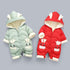 Modern Elegant Baby Warm Thick Cotton Hooded Jumpsuit Snowsuit Rompers Outfit for Children In Modern Design