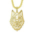 Amazing Wolf Animal Necklace 316L Stainless Steel Forest Animals Luxury For Men Elegant Necklace Hollow Cut Out Pendant Jewelry Gift For Women