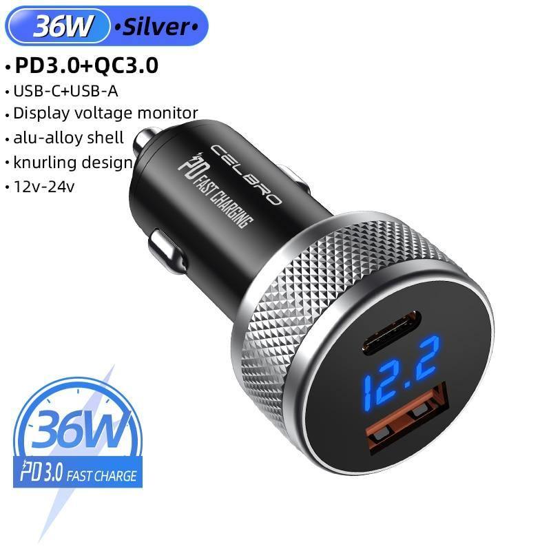 Mini Car Quick Charge 3.0 USB Charger Phone Charger Portable Auto Charge Fast Charging