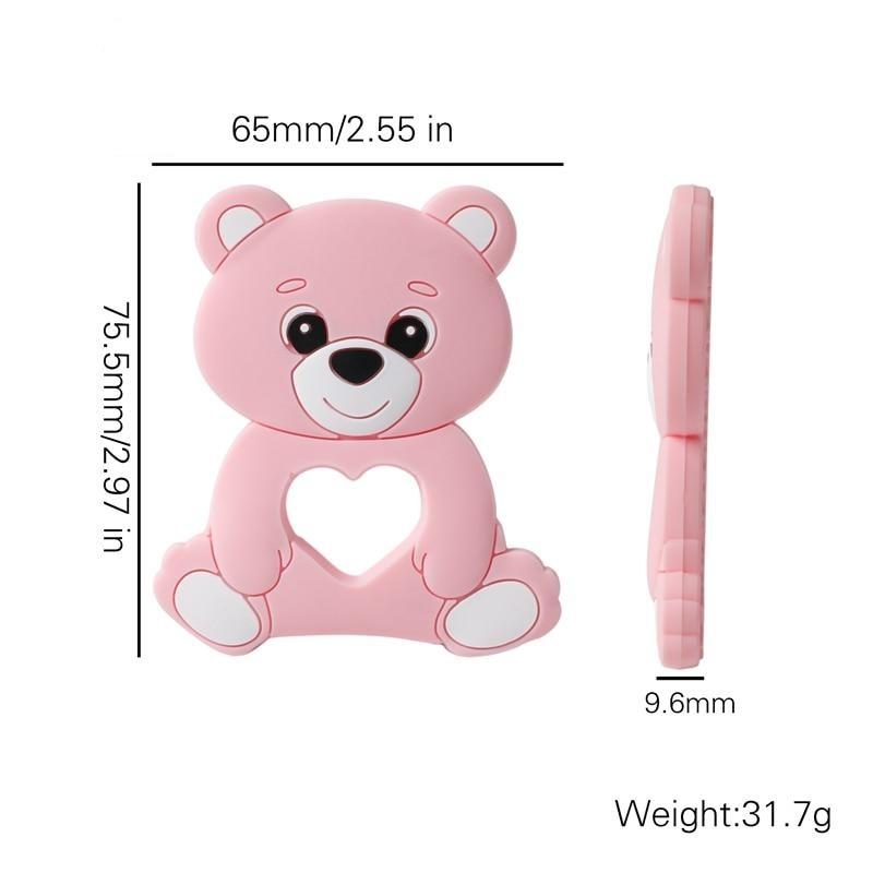 Silicone Teethers Food Grade Tiny Rod Teething Baby Shower Gifts Cartoon Animals Teether Let's Make 1pc