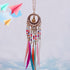 Handmade Modern Elegant Golden Silver Color Ethnic Acrylic Luxury Rainbow Beads Feather Drop Earrings for Women Boho Jewlery