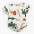 Luxury Modern Interesting Printed Newborn Baby Bodysuit Children Clothing  Girls Boy Jumpsuit For Baby Kids