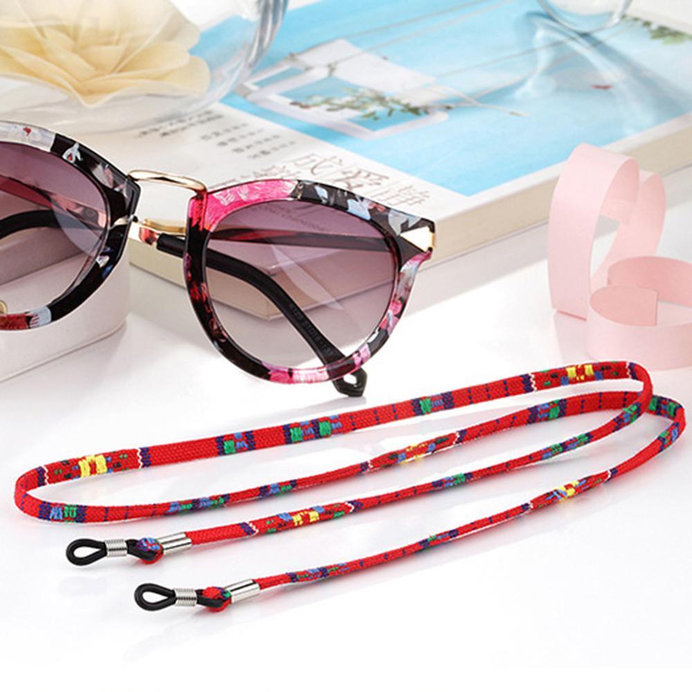 Handmade Eyeglass Sunglasses Cotton Neck String Cord Retainer Strap Eyewear Holder High-End Ethnic Rope Glasses Chain For Sunglasses