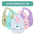 Trend NEW Baby Adjustable Picture Waterproof Saliva Dripping Soft Silicone Bibs For Girls and Boys Kids