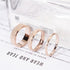 High Quality Fashion Simple Scrub Stainless Steel Women 's Rings 2 mm Width Rose Gold Color Finger  Gift For Girl In Modern Jewelry Design