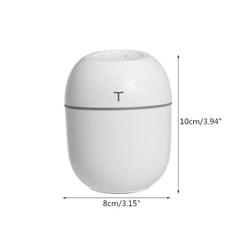 New Ultrasonic Mini Air Humidifier 200ML USB Aroma Essential Oil Diffuser Home Car Fogger Mist Maker with LED Night Lamp