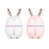 300ML Mini Air Humidifier Cute Rabbit USB Aroma Essential Oil Diffuser Colorful Night Light Car Office  Mist Maker