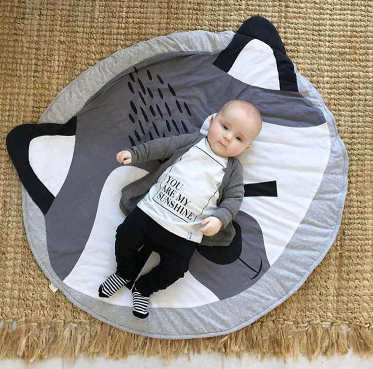 Cartoon Baby Play Mats Pad Toddler Kids Crawling Round Carpet Rug Toys Mat For Children Room In elegant Modern Design