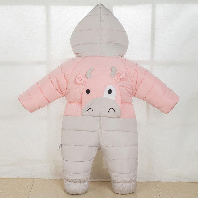 Baby Winter Wear Clothes Snowsuit Cute Calf Infant Snow Jacket Thicken Jumpsuit Children Coat For Babies In Modern Interesting Design