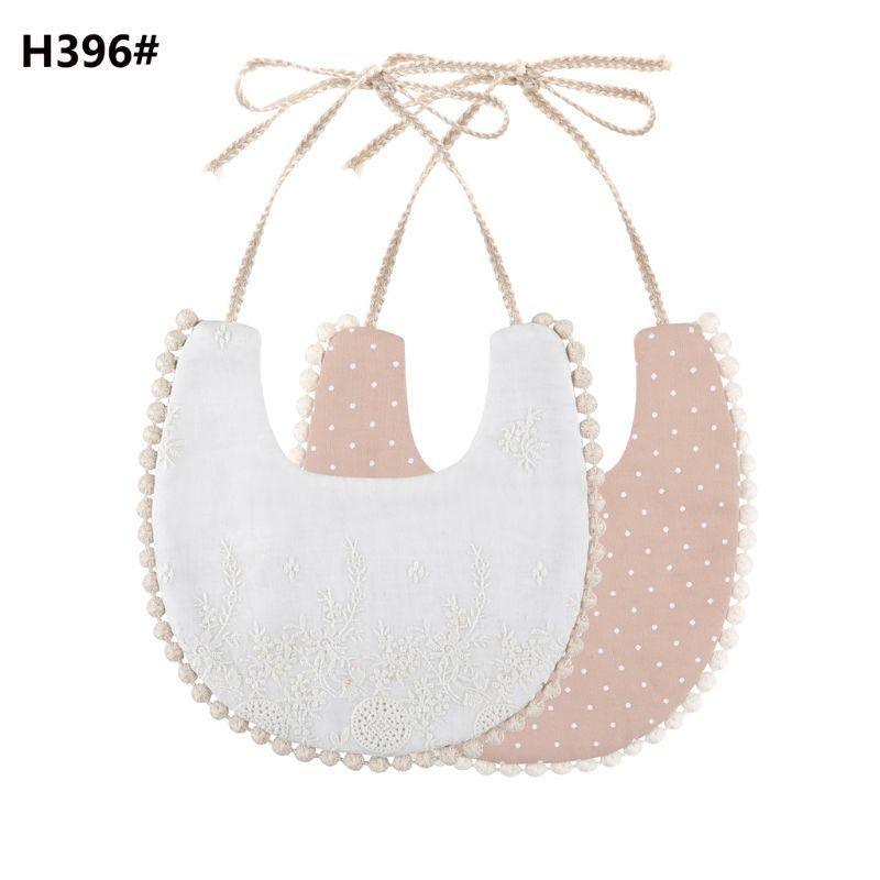 Infant Baby Bib Kid Toddler Dinner Feeding Tassel Double-side Cotton Linen Burp Cloths Saliva Towel For Baby