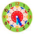 Children Montessori Wooden Clock Toys Hour Minute Second Cognition Colorful Clocks Toys for Kids Early Preschool Teaching Aids