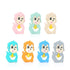 Baby Teethers Cartoon Animal Baby Teething Toy Penguin Silicone Teether Unicorn Pendant Raccoon Accessories