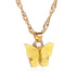 Modern Gold Chain Butterfly Pendant Choker Necklace Luxury For Women Statement Bohemian Beach Jewelry Gift Cheap