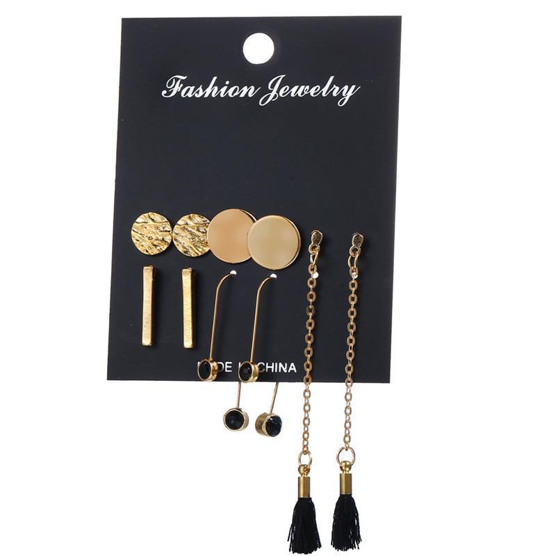 Modern Jewelry Earrings Set In Different Vintage Tassel Acrylic Earrings Style In Modern Design  For Women and Girls