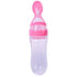 Silicone Baby Bottle With Spoon Food Supplement Bottles Squeeze Spoon Milk Feeding Bottle Cup For Baby and Kids