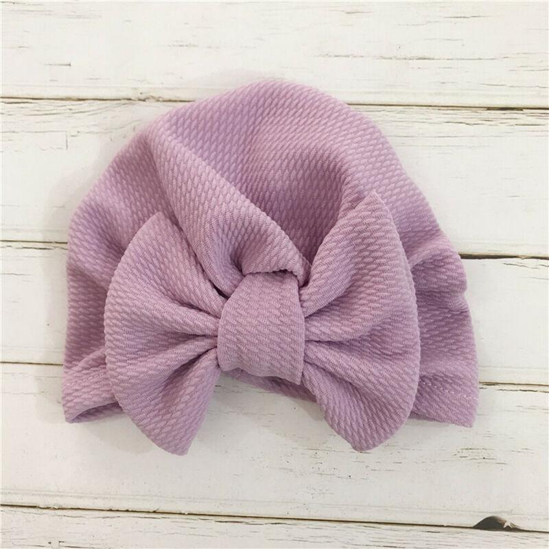 Elegant Winter Autumn Baby Girls Hat Big Bow Cotton Wool Knitted Thick Warm Baby Hat For Girls