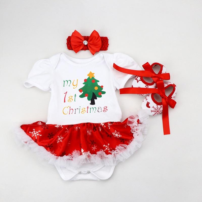 Christmas Dress Party Baby Clothes Girl Set Toddler Infant Outfit Newborns Girls Clothing